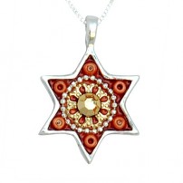 Swarovski Crystals Oriental Star of David Necklace